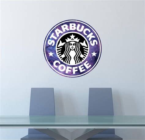 Starbucks Logo Wall Decal Galaxy Nebula Space Decal Coffee