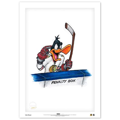 Rabbit Hockey Fan Bugs Bunny X Blackhawks Limited Edition Print By