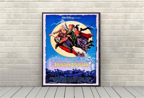 Hocus Pocus Poster Vintage Disney Movie Poster Classic Walt Disney