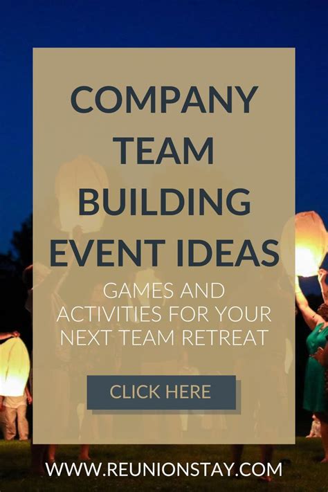 Plan Your Company Team Building Event