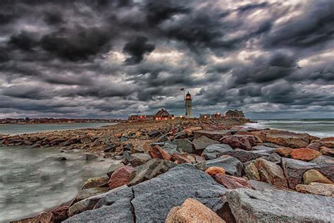Lighthouse In Storm Photograph By Brian Maclean Fine Art America