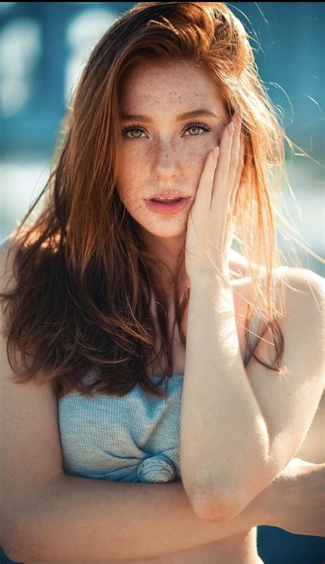 Hand On Face Women Outdoors Freckles Redhead Madeline Ford