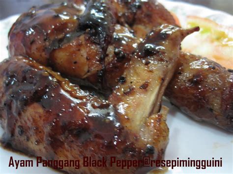 Resepi ayam masak black pepper tanpa kicap menu ringkas hari ni ialah ayam black pepper atau ayam masak lada hitam. Ayam Panggang Black Pepper | Resepi Minggu Ini