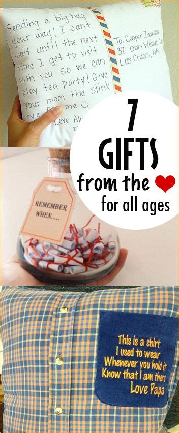 Christmas gifts for husband would invariably be tokens of great affection and a resemblance of the lovely bond you share with him so why not present him a unique family watch with the names of your children, hand made antiqued and lacquered book of love with sentiments with touching words that. The 25+ best Sentimental gifts ideas on Pinterest ...