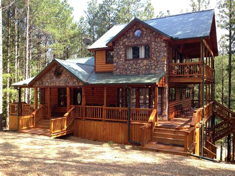 Log Cabin Home With Wrap Around Porch — Randolph Indoor And Outdoor Design