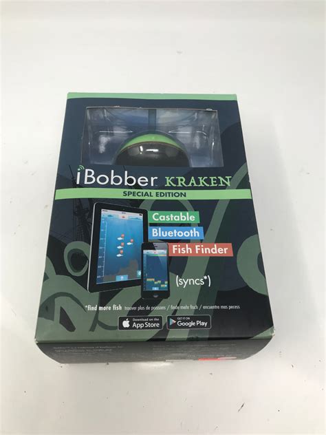 New Ibobber Kraken Wireless Bluetooth Smart Fish Finder Rs114 Green Sp