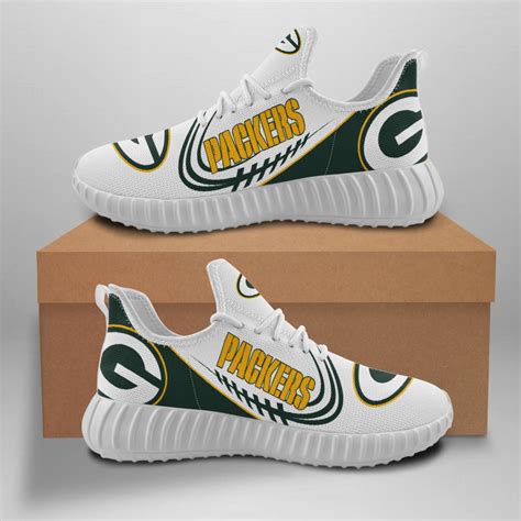 Mens Green Bay Packers Mesh Knit Sneakersshoes 007 Packers758315528