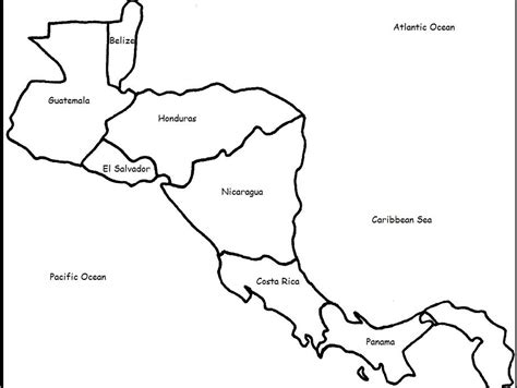 Guatemala Map Outline Central America Outline Map Picture Guatemala