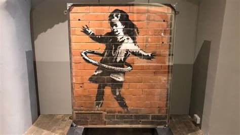 Banksy Hula Hooping Girl Goes On Display In Suffolk Museum Bbc News