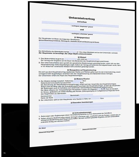 Es wird also im gegensatz zum normalen mietvertrag eine feste laufzeit vereinbart. Einfacher Mietvertrag Vorlage Best Of Untermietvertrag Muster Standardvertraege | Vorlage Ideen