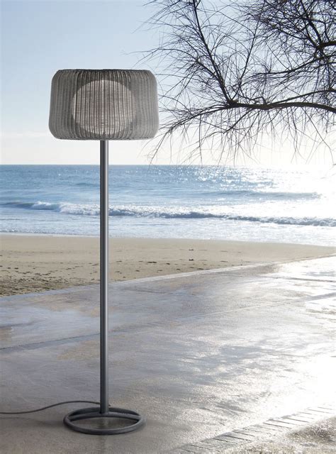 Contemporary Outdoor Floor Lamps The Lamp Is Made With An Iron Base
