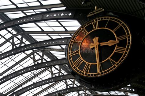 Old Train Station Clock Stock Photo Image Of Roman Face 15380606