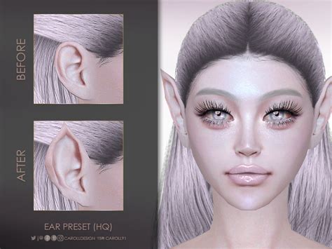 The Sims Resource Ear Preset Hq In 2022 Ear Fairy Ears Sims 4