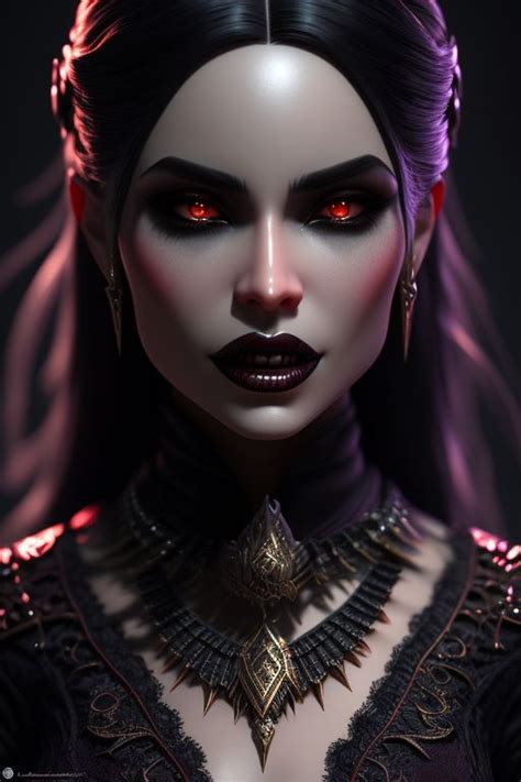 Wild Panda567 Highly Detailed 3d Render Of Gorgeous Pale Vampire Woman
