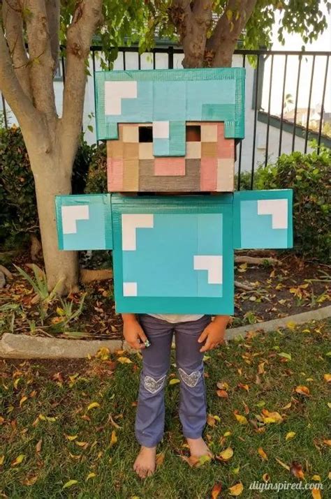 Diy Minecraft Costume Instructions Minecraft Costumes Diy Minecraft Minecraft Halloween Costume