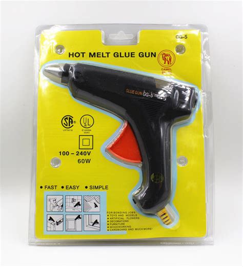 Hot Melt Glue Gun Standard Full Size Black 60w100w 12pcs Free Glue
