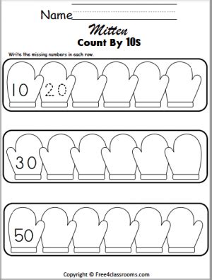 Skip Counting By 10 20 25 30 50 And 100 One Worksheet Free Printable