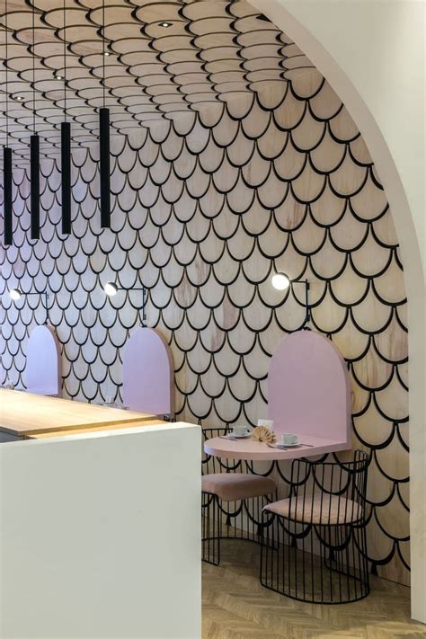 The Duju Patisserie Features U Shaped Design Elements Throughout Its