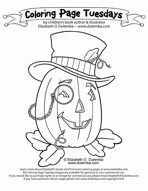Dulemba Coloring Page Tuesday Pumpkin Coloring Home