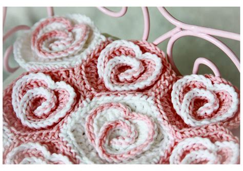 Crochet Blanket Pattern Heart Blanket Etsy Uk