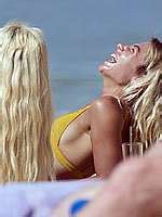 Jessica Woodley Pokies In Yellow Bikini