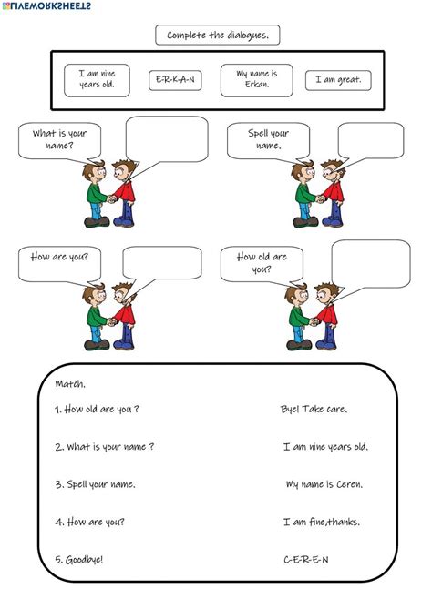 Actividades de matemáticas para preescolar. Greetings 3 - Ficha interactiva | Evaluaciones para ...