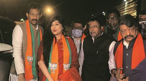 day after quitting tmc ex minister flies to delhi with rebels to join bjp india news the