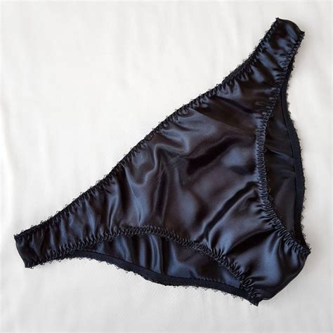 Black Satin Panties For Men — Biscuit Couture Satin Panties Panties Black Satin