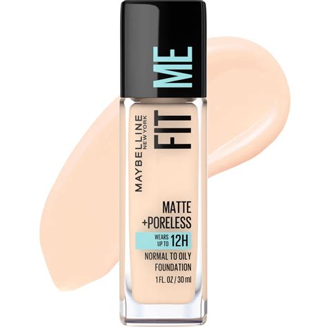 Maybelline Fit Me Matte Poreless Liquid Foundation Makeup Warm Nude Fl Oz Walmart Com