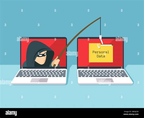 Phishing Scam Hacker Attack And Web Security Vector Concept