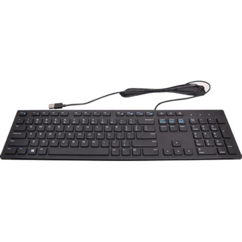Dell Kb216 Usb Black Wired Multimedia Keyboard Chiclet Style Sleek