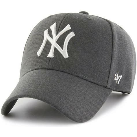 Gorra Curva Gris Oscuro Snapback De New York Yankees Mlb Mvp De 47