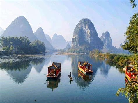 The Li River Hailed As Having The Largest And Most Beautiful Karst
