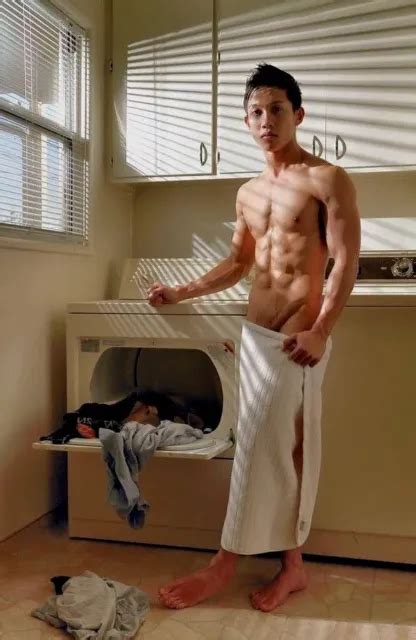 Shirtless Male Muscular Frat Jock Hunk Beefcake In Towel Photo X