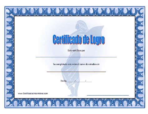Certificado De Logro En Interpretación Para Imprimir Los Certificados