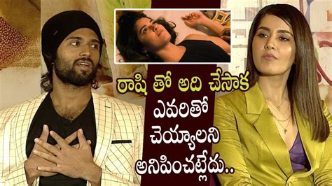 Vijay Devarakonda Openly Flirt With Raashi Khanna In Live Interview