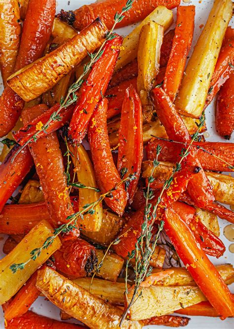 Orange Glazed Roasted Carrot Parsnip So Vegan