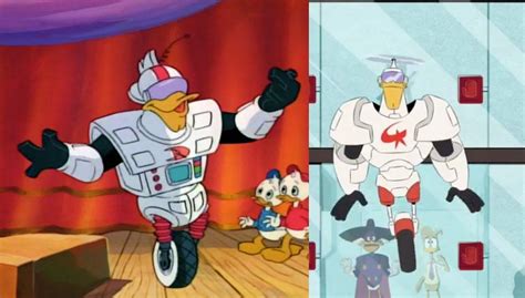 Launchpad As Gizmoduck 1987 And 2017 Rducktales