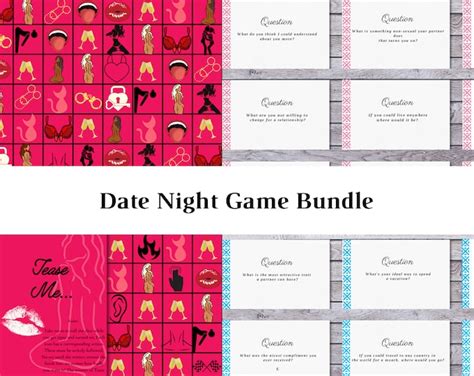 Printable Sex Card Game For Couples Intimate Card Game Anniversary