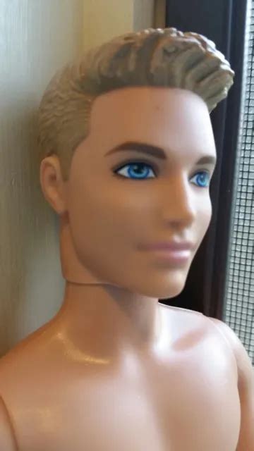 Mattel Ken Fashionista Doll Nude Blonde Molded Hair Head Body