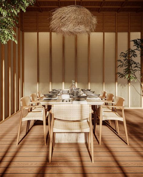 Japandi Dining Room Top Architectural Visualization Studio