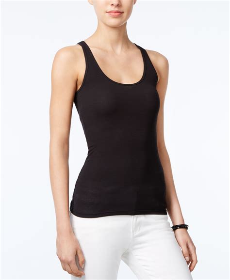 Armani Exchange Ribbed Tank Top Ribbed Tank Tops Tank Tops Tops