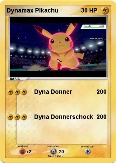 What type is impdimp(two types)? Pokémon Dynamax Pikachu 1 1 - Dyna Donner - My Pokemon Card