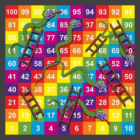 Giant Snakes And Ladders Printable
