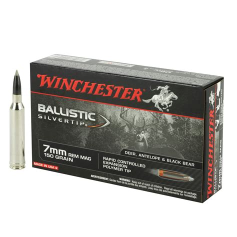 Winchester Ballistic Silvertip 7mm Remington Magnum 140gr Rapid