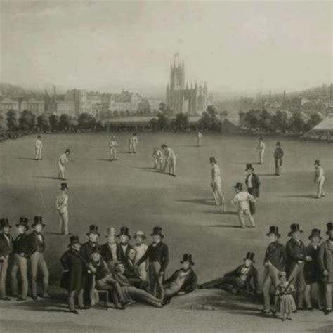 Cricket Engraving The Cricket Match Between Sussex Kent At Brighton