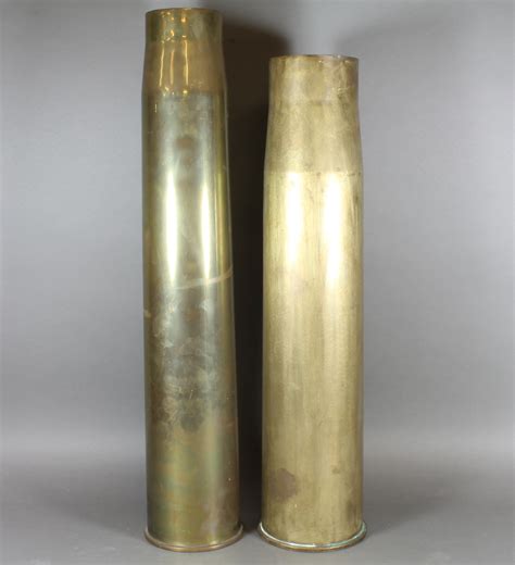 A Large Brass Shell Case The Base Marked 37gun 1941 Rlb