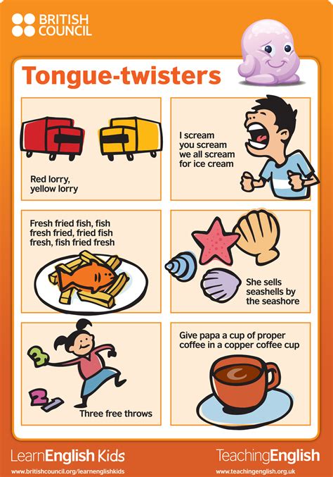 Popular Tongue Twisters Tongue Twisters Tongue Twisters For Kids