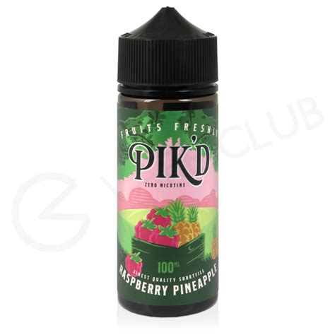 Raspberry And Pineapple Shortfill E Liquid By Pikd 100ml