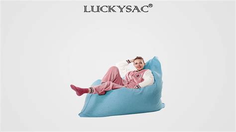 Luckysac Classical Pear Shape Bean Bags Living Room Bean Bag Sofa Chair Hot Sale Lazy Beanbag